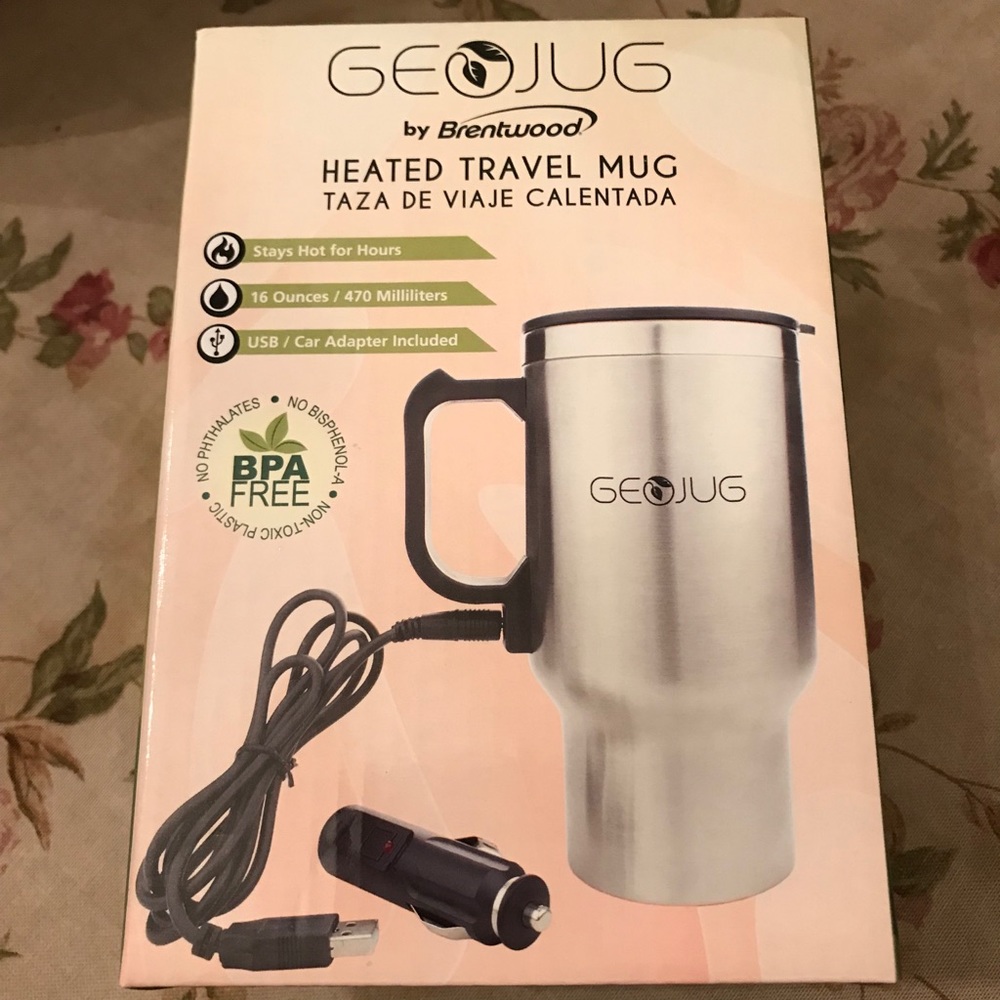 Geojug by Brentwood Heated travel mug